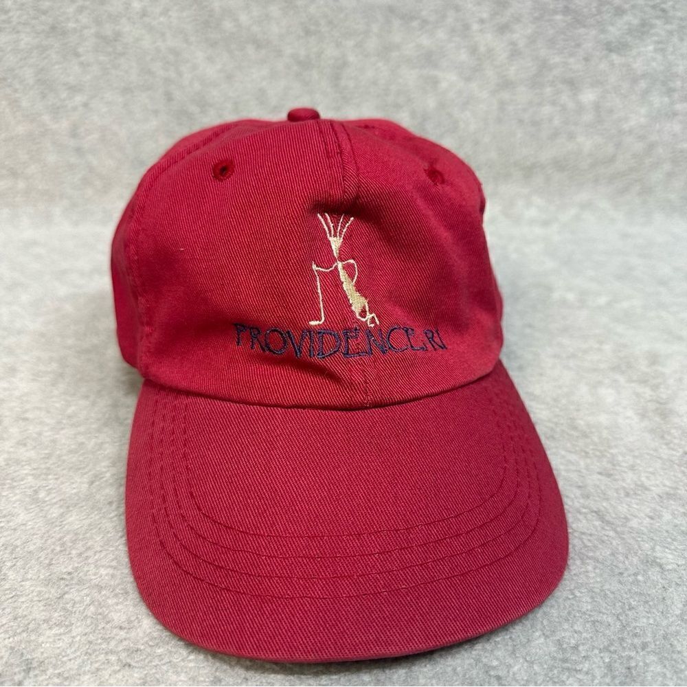 Providence RI Golf Had Cap‎ Red Strapback Ballcap Golfer Casual Sportcap